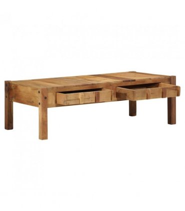 vidaXL Coffee Table Brown 110 x 54 x 35 cm Solid Reclaim Wood