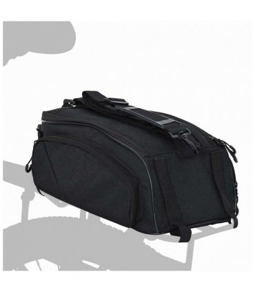 vidaXL Bicycle Bag Black 38 x 21 x 16 cm Polyester