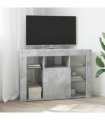 vidaXL Corner LED TV Cabinet Concrete Grey 100x40x68cm Engineered Wood