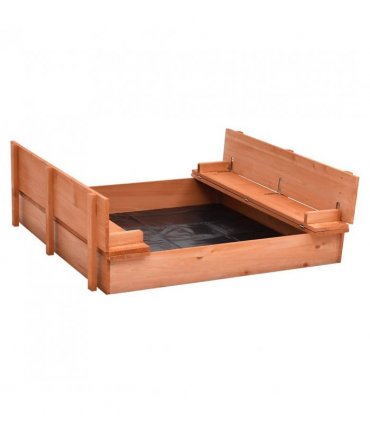 vidaXL Sandbox Firwood 95x90x15 cm