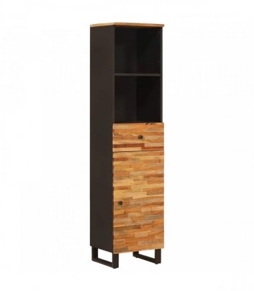 vidaXL Bathroom Cabinet Artisan Oak 38 x 33 x 160 cm Solid Mango Wood