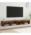 vidaXL TV Cabinet Set 2 pcs Old Wood 100 x 30 x 30 cm Engineered Wood