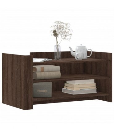 vidaXL Coffee Table Brown Oak 100x50x50 cm Engineered Wood