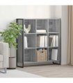 vidaXL Book Cabinet Grey Sonoma 99.5 x 30 x 108.5 cm Engineered Wood