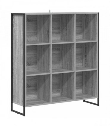 vidaXL Book Cabinet Grey Sonoma 99.5 x 30 x 108.5 cm Engineered Wood