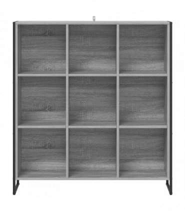 vidaXL Book Cabinet Grey Sonoma 99.5 x 30 x 108.5 cm Engineered Wood