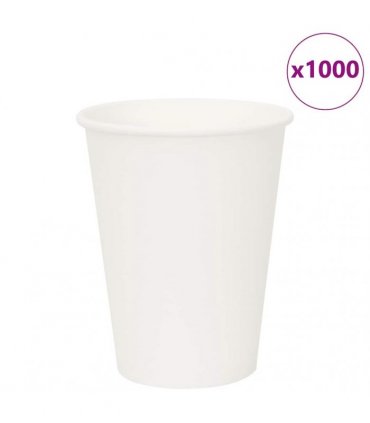 vidaXL Paper Coffee Cups 1000 pcs 12oz 300ml White
