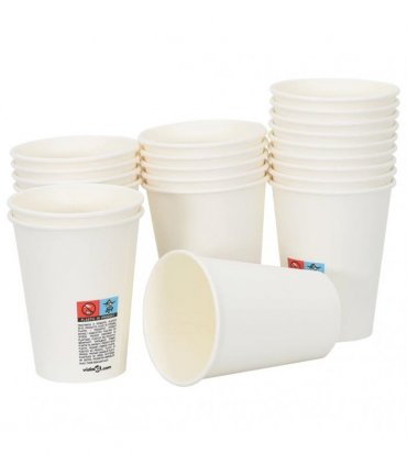 vidaXL Paper Coffee Cups 1000 pcs 12oz 300ml White
