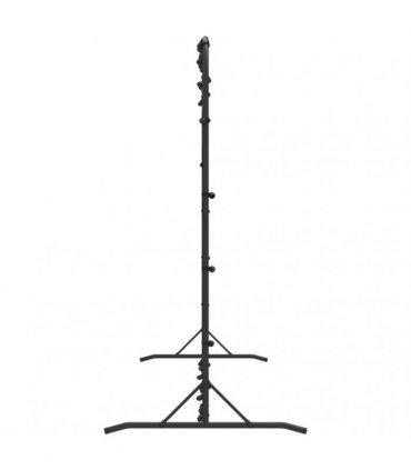 vidaXL Football Rebounder Net Black 366x90x183 cm HDPE