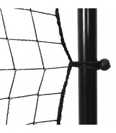 vidaXL Football Rebounder Net Black 366x90x183 cm HDPE