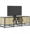 vidaXL TV Cabinet Sonoma Oak 120x35x41 cm Engineered Wood and Metal