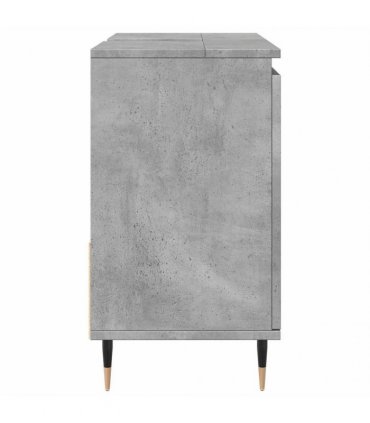 vidaXL Bathroom Cabinet Concrete Grey 65x33x60 cm Engineered Wood