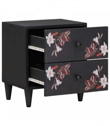 vidaXL Bedside Table 2 pcs Brown 40 x 33.5 x 46 cm Solid Mango Wood