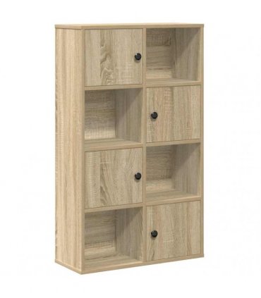 vidaXL Bookcase Sonoma Oak 60x24x101.5 cm Engineered Wood