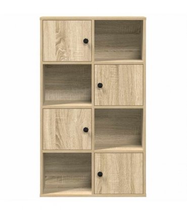 vidaXL Bookcase Sonoma Oak 60x24x101.5 cm Engineered Wood