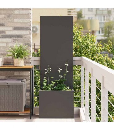 vidaXL Garden Privacy Screen Black 50 x 150 cm Cold-rolled steel