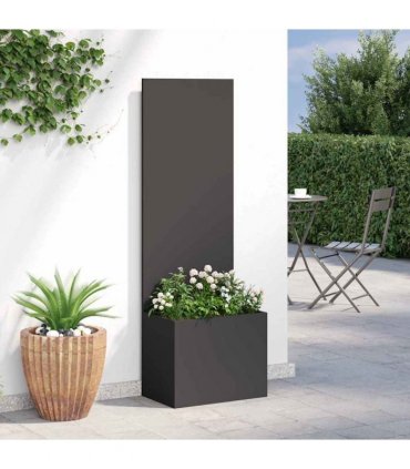vidaXL Garden Privacy Screen Black 50 x 150 cm Cold-rolled steel