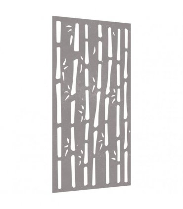 vidaXL Garden Wall Decoration 105x55 cm Corten Steel Bamboo Design