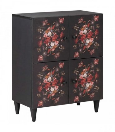 vidaXL Storage Cabinets Multicolour 60 x 33.5 x 75 cm Solid Mango Wood