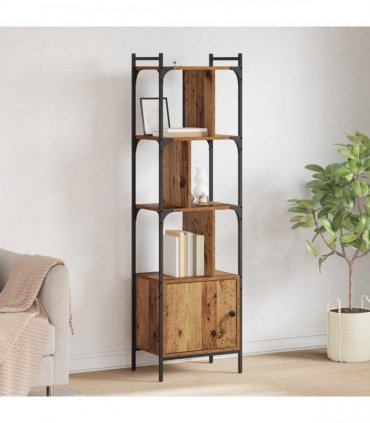 vidaXL Bookcase Old Wood 44.5 x 30 x 154.5 cm Engineered Wood