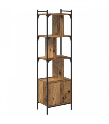 vidaXL Bookcase Old Wood 44.5 x 30 x 154.5 cm Engineered Wood