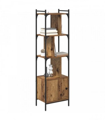 vidaXL Bookcase Old Wood 44.5 x 30 x 154.5 cm Engineered Wood