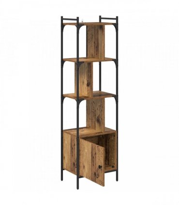 vidaXL Bookcase Old Wood 44.5 x 30 x 154.5 cm Engineered Wood