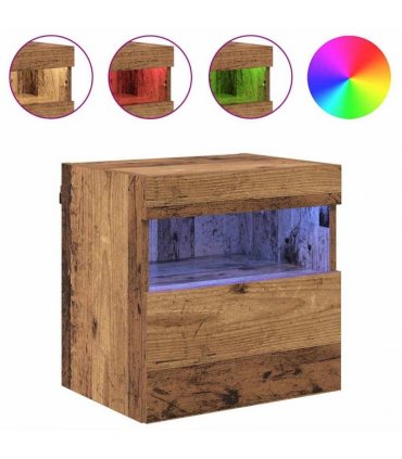 vidaXL TV Wall Cabinets 2 pcs Old Wood 40 x 30 x 40 cm Engineered Wood