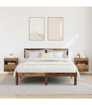 vidaXL TV Wall Cabinets 2 pcs Old Wood 40 x 30 x 40 cm Engineered Wood