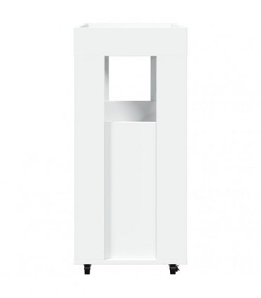 vidaXL Bar Cart White 60x39.5x89 cm Engineered Wood
