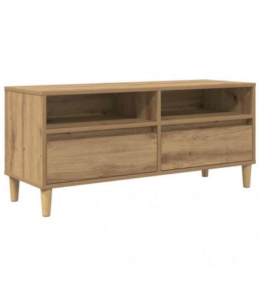 vidaXL TV Cabinet Artisan Oak 100 x 34.5 x 44.5 cm Engineered Wood