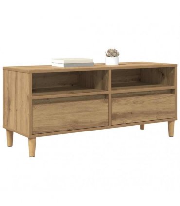vidaXL TV Cabinet Artisan Oak 100 x 34.5 x 44.5 cm Engineered Wood