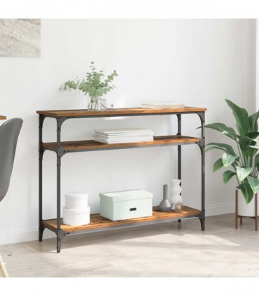vidaXL Console Table Old Wood 100 x 29 x 75 cm Engineered Wood
