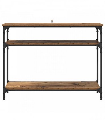 vidaXL Console Table Old Wood 100 x 29 x 75 cm Engineered Wood