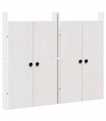 vidaXL Kitchen Door MEPPEL 2 pcs White 50 x 9 x 82 cm Solid Pine wood
