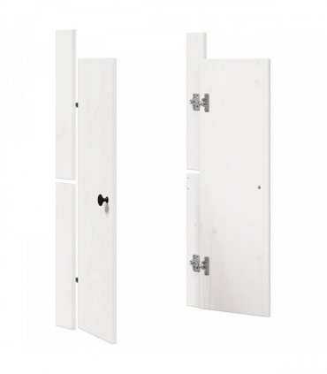 vidaXL Kitchen Door MEPPEL 2 pcs White 50 x 9 x 82 cm Solid Pine wood