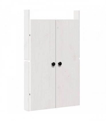 vidaXL Kitchen Door MEPPEL 2 pcs White 50 x 9 x 82 cm Solid Pine wood
