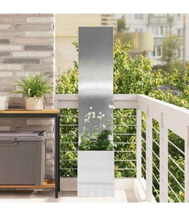 vidaXL Garden Privacy Screen Sliver 32 x 150 cm Stainless steel