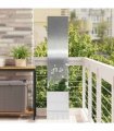 vidaXL Garden Privacy Screen Sliver 32 x 150 cm Stainless steel