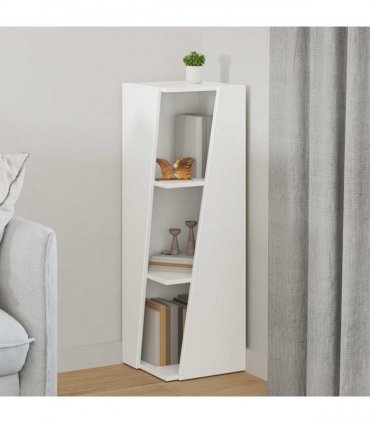 vidaXL Side Shelf White 33 x 32 x 100.5 cm Engineered Wood