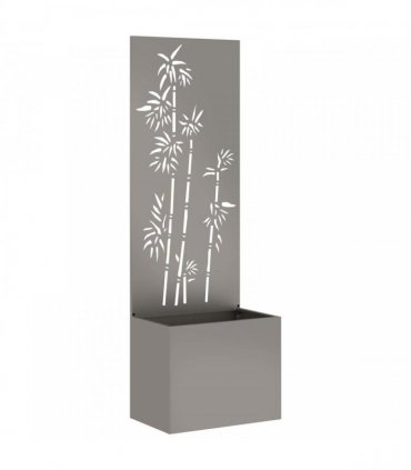 vidaXL Garden Privacy Screen Floral Rusty 50 x 150 cm Weathering steel
