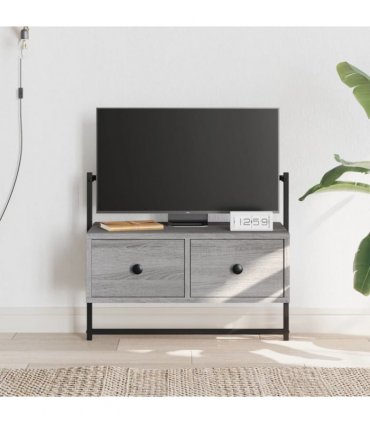 vidaXL TV Cabinet Wall-mounted Grey Sonoma 60.5x30x51 cm Engineered Wood