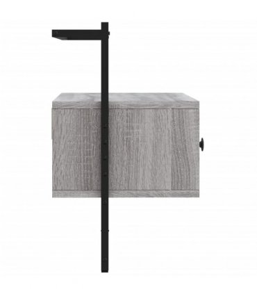 vidaXL TV Cabinet Wall-mounted Grey Sonoma 60.5x30x51 cm Engineered Wood