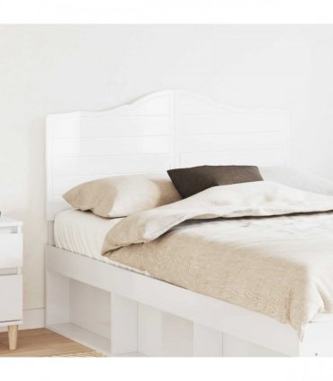 vidaXL Headboard Gloss White Engineered wood