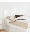 vidaXL Headboard Gloss White Engineered wood