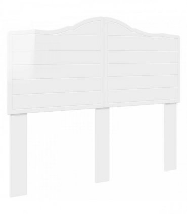 vidaXL Headboard Gloss White Engineered wood
