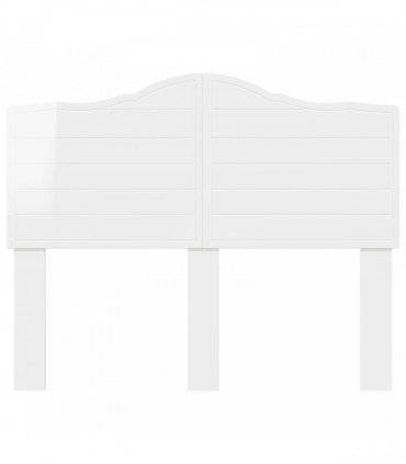 vidaXL Headboard Gloss White Engineered wood