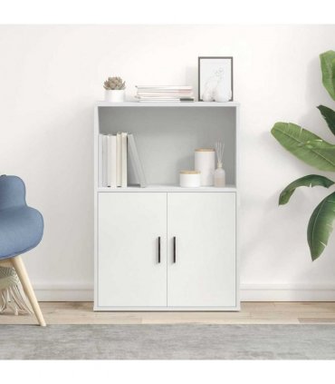 vidaXL Bookcase White 60x24x85 cm Engineered Wood