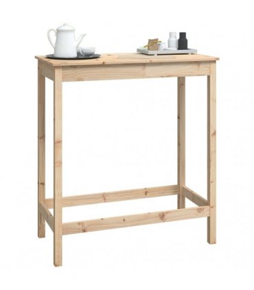 vidaXL Bar Table 100x50x110 cm Solid Wood Pine