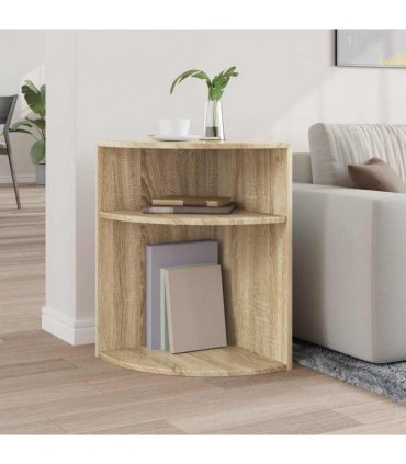 vidaXL End Table Sonoma Oak 39.7 x 39.7 x 60 cm Engineered Wood